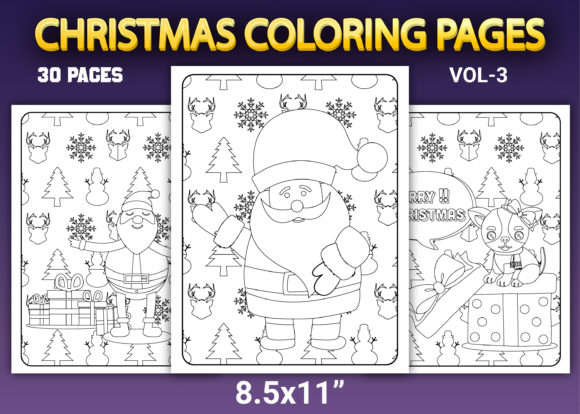 Christmas Coloring Pages Vol-3: A Creative Holiday Gift