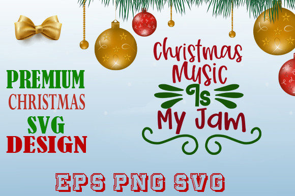 Christmas Music is My Jam: A Versatile Design for Your Creative Projects
