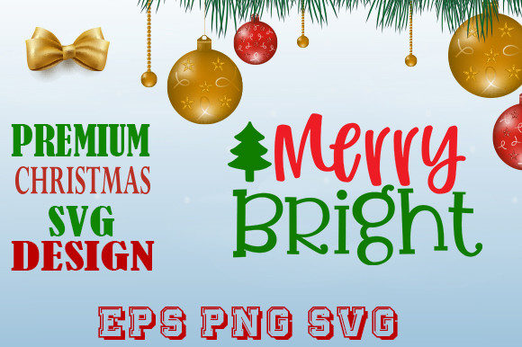 Discover the Joy of Merry Bright Christmas T Shirt Design