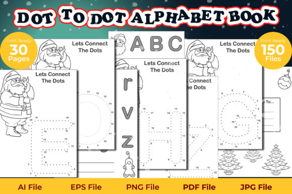 Dot to Dot Christmas Alphabet Book: A Creative and Engaging Learning Tool