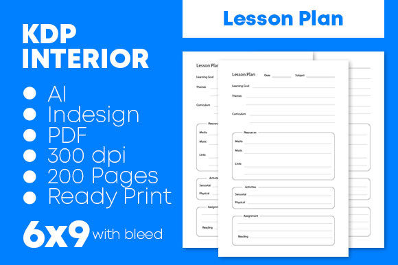 Lesson Plan KDP Interiors: A Versatile Tool for Your Publishing Needs