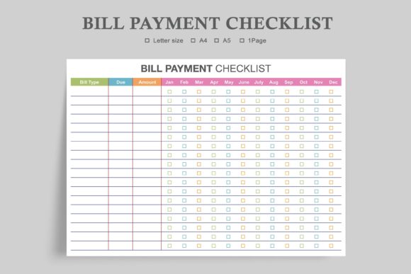 Mastering Your Finances with a Bill Payment Checklist and Organizer