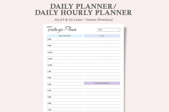 Maximizing Productivity with a Daily Hourly Planner