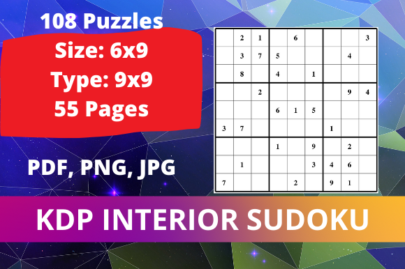 Ready-to-Use Sudoku Interior for KDP