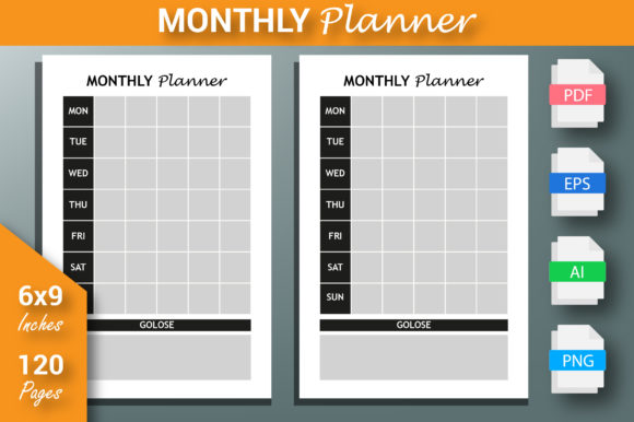 Streamline Your Planning with the KDP Interior - Monthly Planner