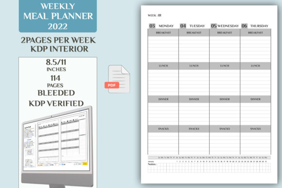 Streamlining Your Diet with the Weekly Meal Planner 2022