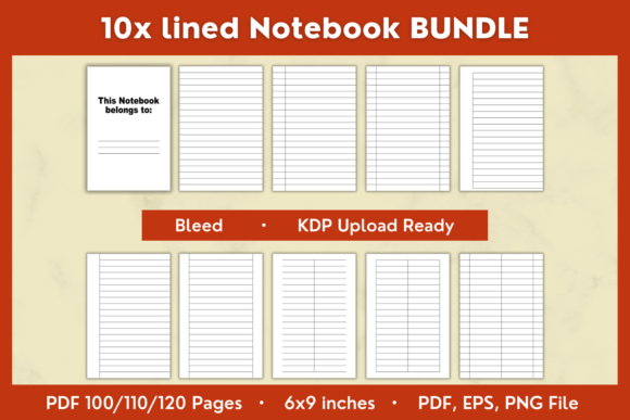 Unlock Creativity and Productivity with the 10x Lined Notebook Bundle